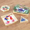 Wooden Mirror Trays 4pk