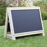 Toddlers Outdoor Chalkboard Wooden Floor Easel