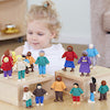 Wooden Small World Diversity Multicultural Family