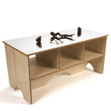 Toddler Mirror Activity Table With Shelves