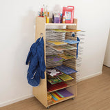 Easy Access Wooden Drying Rack and Art Station