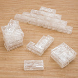 Glacier Effect Clear Plastic Bricks