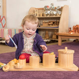 Wooden Toddler Sorting Pots