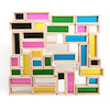 Rainbow Wooden Building Bricks 36pcs