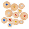 Wooden Jewel Pebbles
