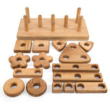 Wooden Stack and Build Block