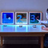 Light Up Square Hand Held Mirrors