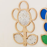 Mark Making Sequin and Mirror Daisy Frame