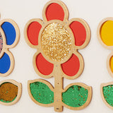 Mark Making Sequin and Mirror Daisy Frame