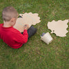 TTS Wooden Leaf Mark Making Boards with Stand