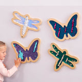 Mark Making Sequin Dragonflies and Butterflies