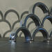 Metallic Silver Stacking Arches 12pk