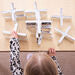 Metallic Silver Stacking Crosses 12pk